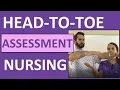 Head-to-Toe Assessment Nursing Nursing Physical Health Assessment Exam Skills