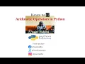 Karatu na 17 Arithmetic Operators in Python