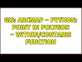 GIS ArcMap - Python Point in Polygon