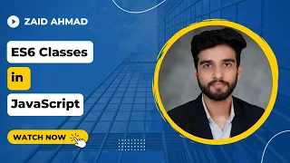 ES6 Classes Object Oriented Programming in JavaScript
