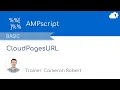 AMPscript CloudPagesURL in Salesforce Marketing Cloud