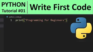 Python Tutorial - Python VS Code Set up and Writing First Code