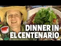 Dinner in El Centenario Mexico Casa de Bagre