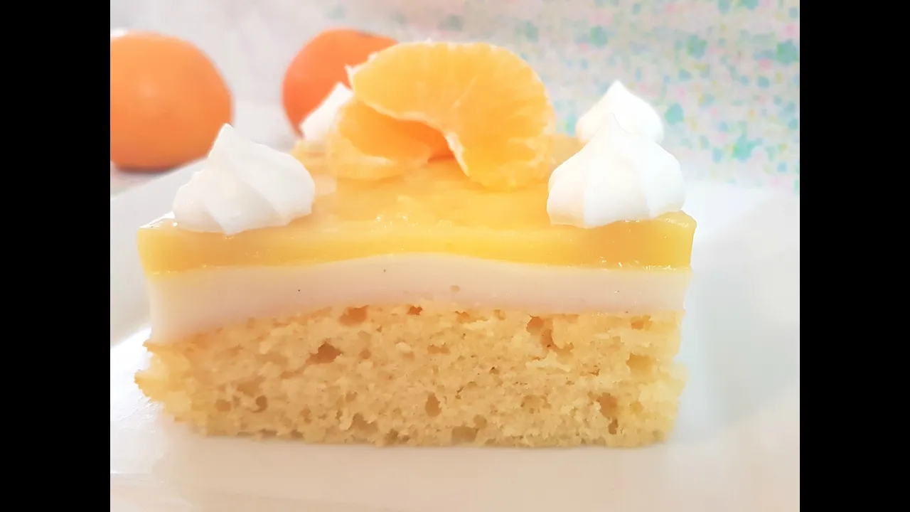 Pudding cake Vanille Orange/Vanilla Orange pudding cake /بودنغ الفانيليا و البرتقال