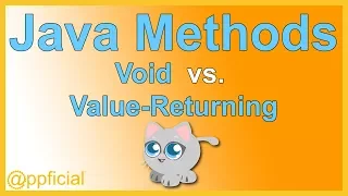 Java Void Methods VS Value Returning Methods - Learn Java Programming
