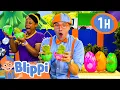 Download Lagu Blippi's Digs for DINOSAUR EGGS | Blippi Painting for Kids  | Moonbug Kids - Art for Kids 🖌️