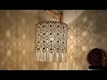 Macrame lampshade tutorial Macrame lampshade step by step tutorial for beginners