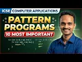 10 Most Important Pattern Programs in Java ICSE Class 10 Computer Applications