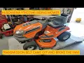 Husqvarna YTH22V46 Riding Mower Transmission Belt Came Off And Broke The Fan