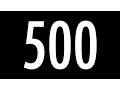 500 Second Countdown Timer - Black Background