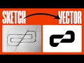 7 Logo design sketches to vector with Adobe Illustrator