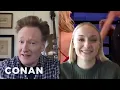 Sophie Turner Reveals Her Custom Zoom Background To Conan CONAN on TBS