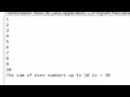 How to sum the even and odd number using java loop