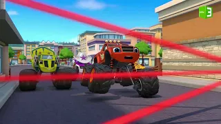 أشعة الليزر تمنع بليز من العبور  أشعة الليزر تمنع بليز من العبور