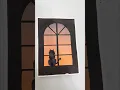 Download Lagu A Cat in Love with the Sunset | Painting art Shorts #art #shortsvideo #shorts #painting