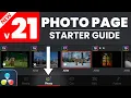 NEW PHOTO PAGE Tips in DaVinci Resolve 21