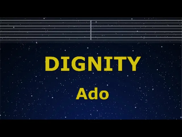 Karaoke♬ DIGNITY - Ado【No Guide Melody】 Instrumental, Lyric Romanized THE SILENT SERVICE Karaoke♬ DIGNITY - Ado【No Guide Melody】 Instrumental, Lyric Romanized THE SILENT SERVICE