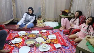 سفرة رمضان في الخيمة 