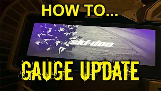 how to update the skidoo 10 25 firmware ota