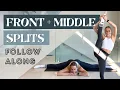 Front and Middle Splits FOLLOW ALONG routine Based on Science No Equipment Beginner to Advanced