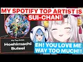 Ayame's Spotify Top Artist Is Suisei (Nakiri Ayame \u0026 Hoshimachi Suisei /Hololive) [Eng Subs]