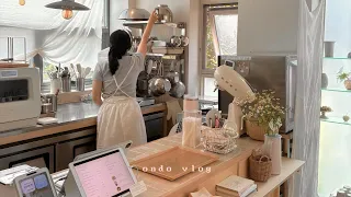 바쁜 카페 운영🍰 마르쉐 채소시장 다녀오고🥦 완두콩잼 만들고 요리하는 일상