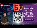 Generate QR Code using HTML CSS JavaScript QR Code Generator Project Tutorial