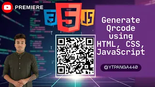 Generate QR Code using HTML CSS JavaScript QR Code Generator Project Tutorial
