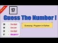 Guess the Number Python Program