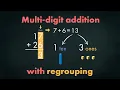 Multi-digit addition with regrouping Basic Math Unravel