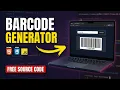 Barcode Generator App Using HTML CSS JS Free Source Code