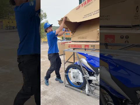 My YZ450F 2027 💙 #yamaha #yz450f #unboxing #motorcycle #foryou