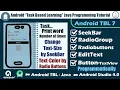 Android TBL Java Task 7 Set Text size and Set Text Color programmatically Android Tutorial