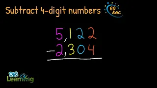 Subtract 4-Digit Numbers Example