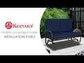 Kozyard Patio Glider Assembly