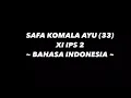 Download Lagu Safa Komala Ayu ( 33 ) ¦¦ XI IPS 2