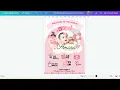 Canva Editable Template - Baby Birth Announcement