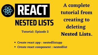 React Nested Lists Asynchronous Multilevel Dropdown Tutorial
