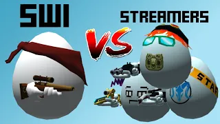 Realswi vs STREAMERS Compilation - Shell Shockers