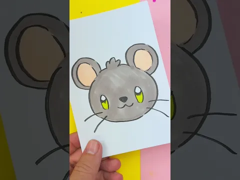 Cómo dibujar un ratón kawaii paso a paso