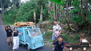 MUATAN KAYU SAMPE FUL TAPI TRUKNYA GAK BISA NAIK JALAN TANJAKAN