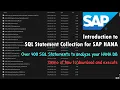 SAP Introduction to SQL Statement Collection for SAP HANA