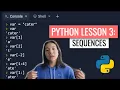 Sequences Indexing Slicing and Iterating Python for Beginners Lesson 3 Code with Kylie