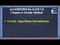 Ch 6 1 Greedy Algorithms Introduction