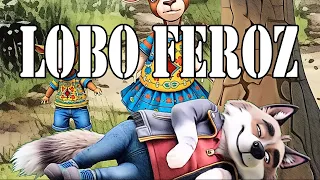 3 CUENTOS INFANTILES DEL LOBO FEROZ: Los tres cerditos, Caperucita Roja y Los Siete Cabritillos