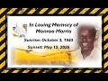 In loving memory of Monroe Morris