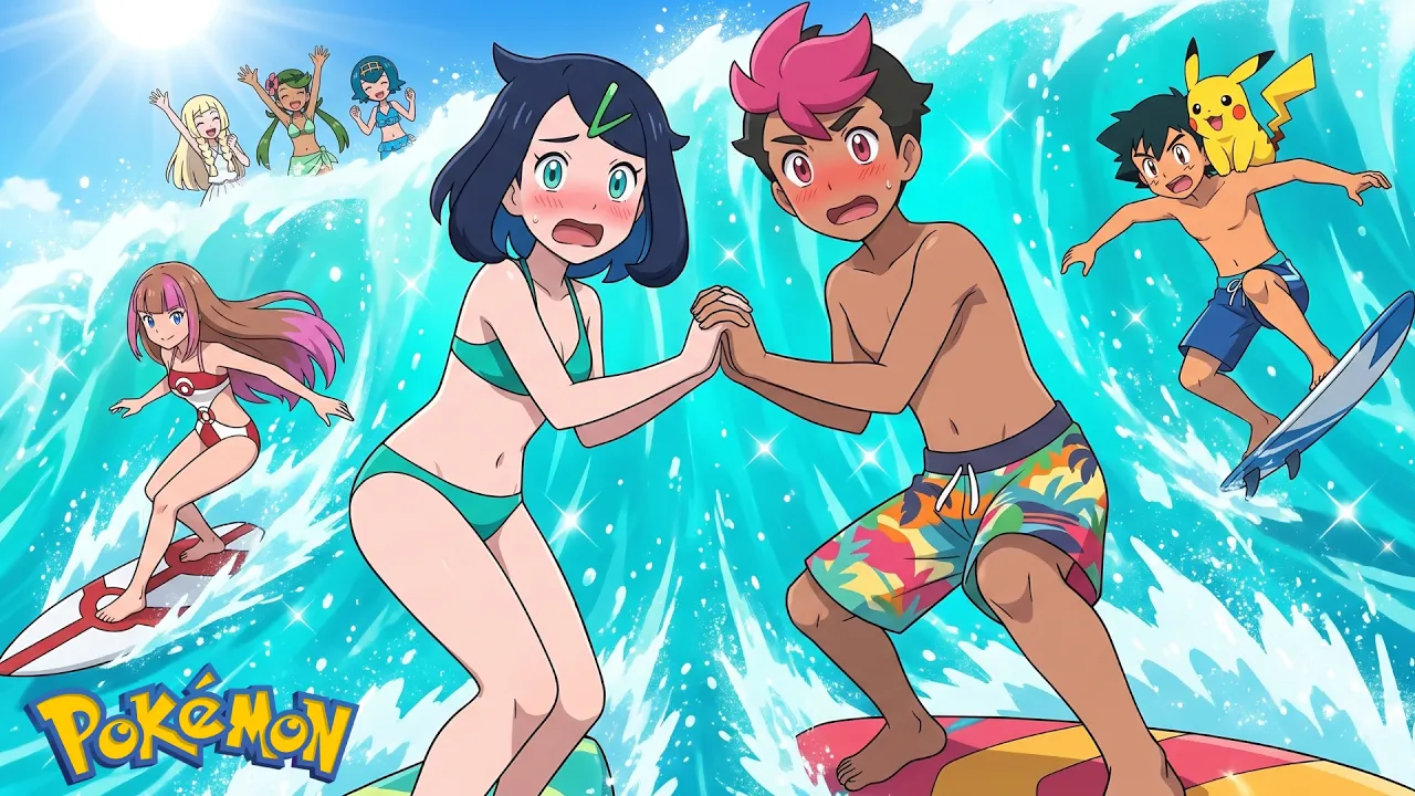 Liko & Roy's SURFING DATE?! 😳🌊 "Surf With Me" (Pokémon AMV) | ELEXYA