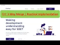 Git 3-way merge Practical Implementation