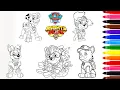 Paw Patrol Mighty Pups Coloring Compilation The Mighty Pups Coloring Pages