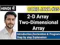Arrays In Java - 2D Arrays Two-Dimensional Arrays in Hindi Arrays for Beginners